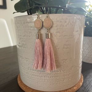 🩷✨ Pink tinsel earrings ✨🩷